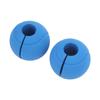 1 Pair of Barbell Dumbbell Curved Bar Grip Round Spherical Silicone Non Slip Thickened Grip for Massive Arm and Muscle Building