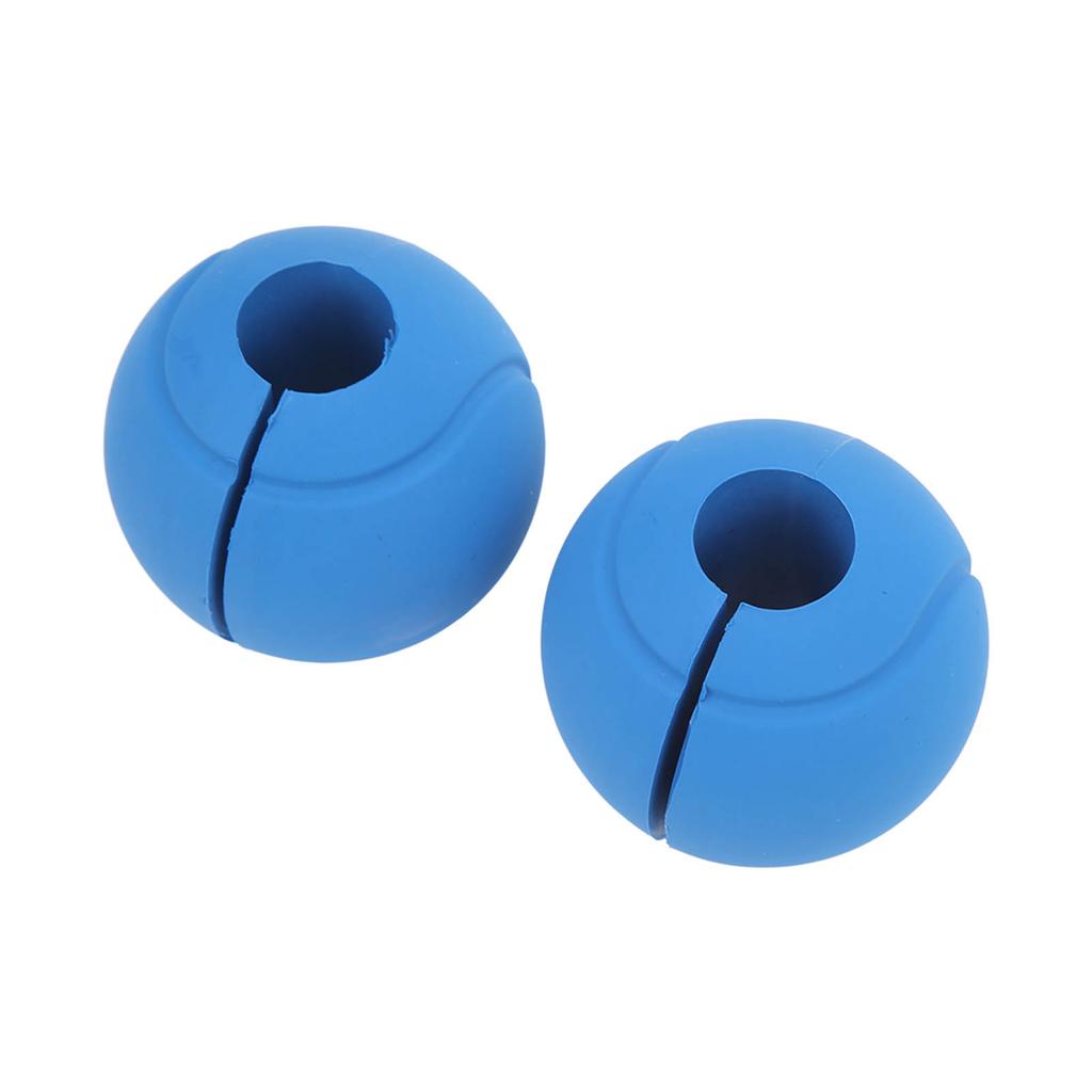 1 Pair of Barbell Dumbbell Curved Bar Grip Round Spherical Silicone Non Slip Thickened Grip for Massive Arm and Muscle Building