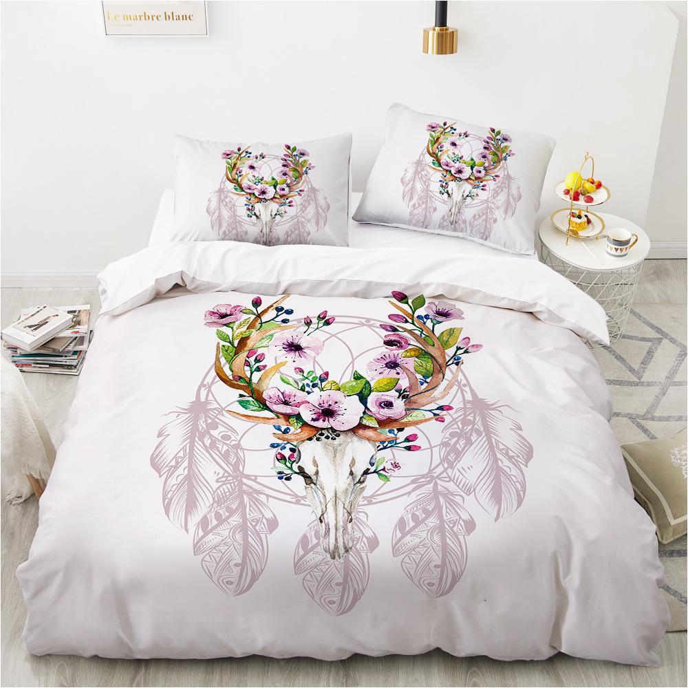 3D Dreamcatcher Bedding Set Animal Bedding Cover Pillowcase 2/3pcs Men's and Boys' Cover Gift Good Dream Theme