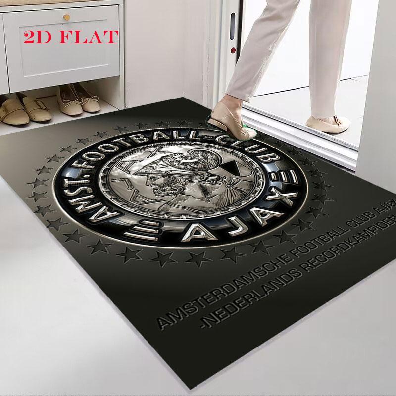 Tappeto AFC Ajax per Soggiorno Camera da Letto Casa Decorazione Divano, Tappetino Antiscivolo per Giochi Bambini