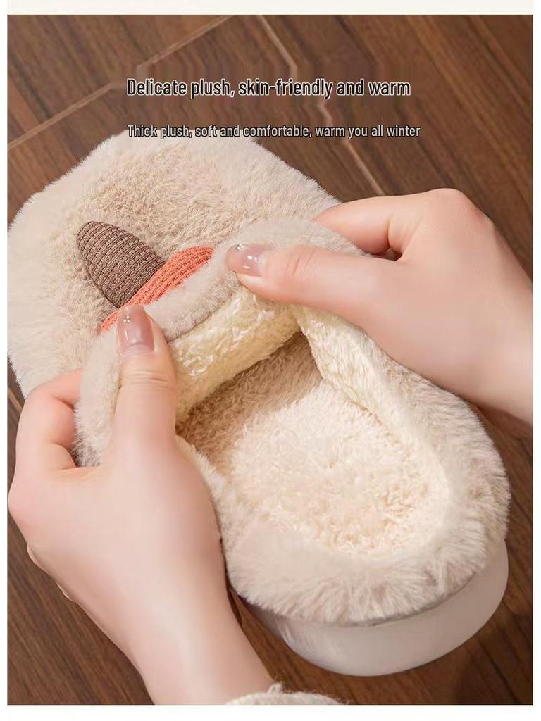 Women's & Men's Non-Slip Furry Indoor Winter Slippers