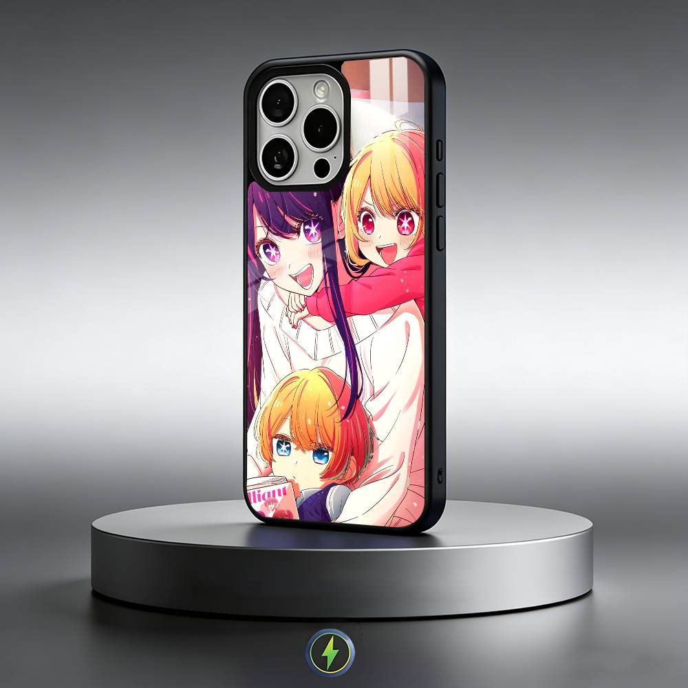 Anime O-Oshi No Ko Phone Case For iPhone17,16,15,14,13,12,11 Plus,Pro Max Magnetic For Magsafe Wireless Charging