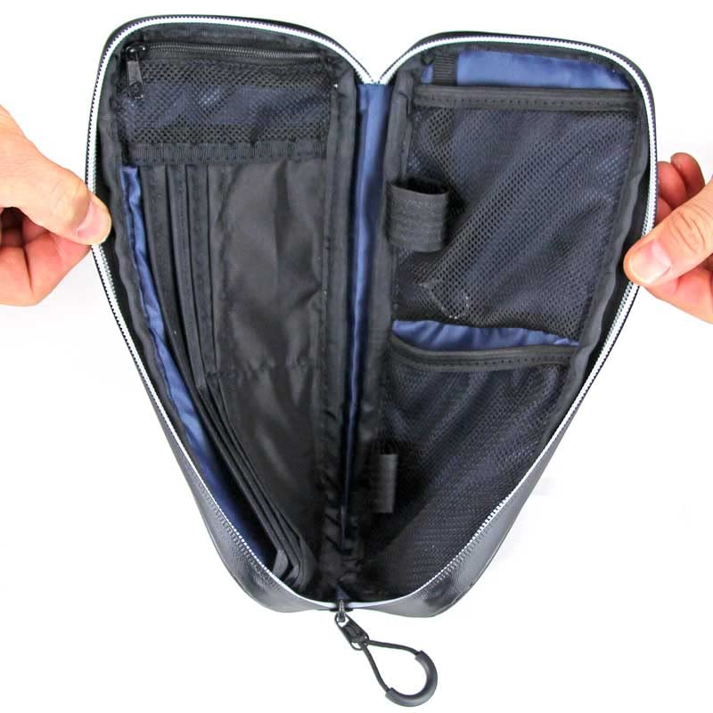 R250 Waterproof SmartRide Monotone Medium Pouch, Camouflage, Long, Black,