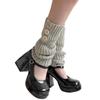 Button Leg Warmers for Women Winter Warm Knit Leg Warmers Sweet Long Leg Socks Fashion Leg Sleeve Streetwear Gifts