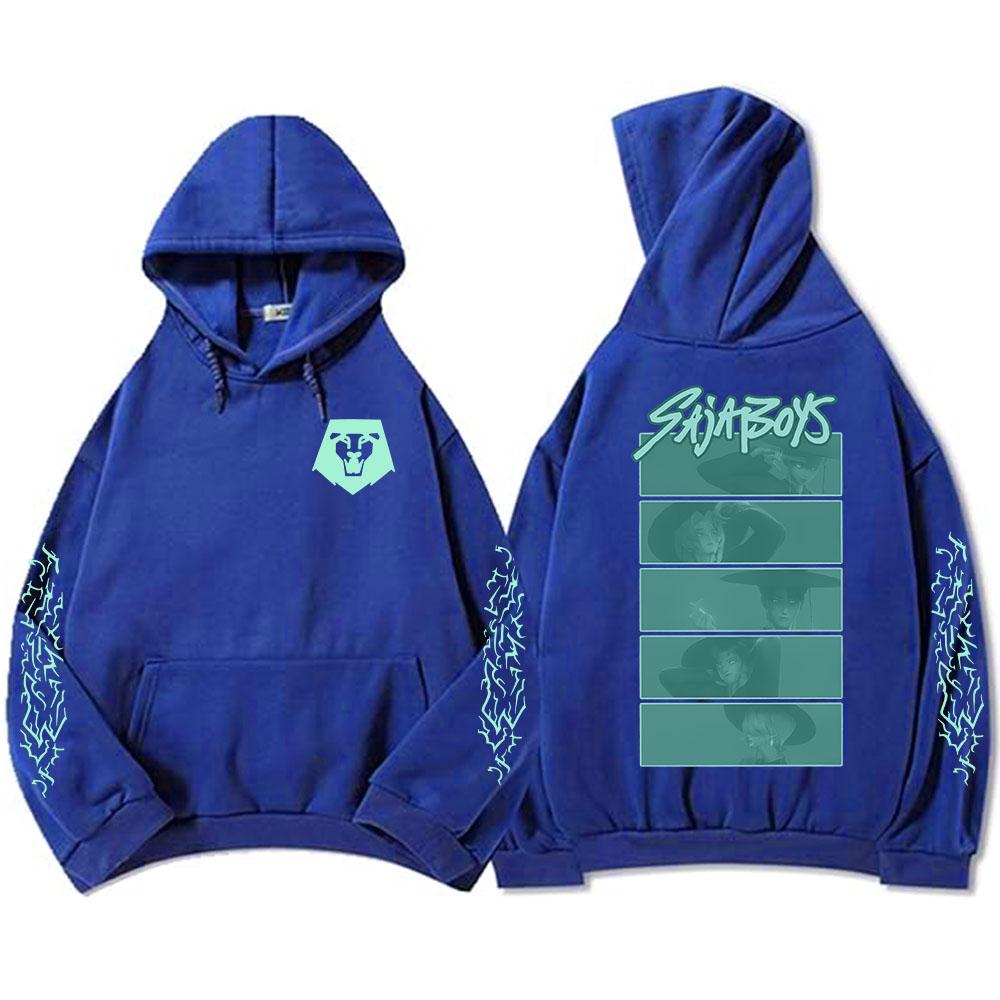 Saja Boys Glow in The Dark Adult Hoodie KPop Demon Hunters Graphic Printing Sweatshirts Long Sleeve Hooded Pullovers Men