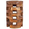 Day and Night - Day and Night Solid Teak Wood Bedside Table 30x30x45 Cm