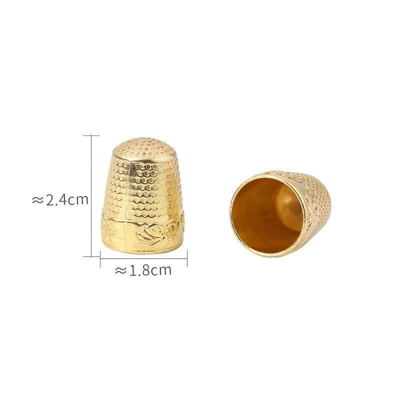 2pcs Retro Finger Protector Antique Thimble Ring Handworking Needle Thimble Needles Craft Household DIY Sewing Accessories