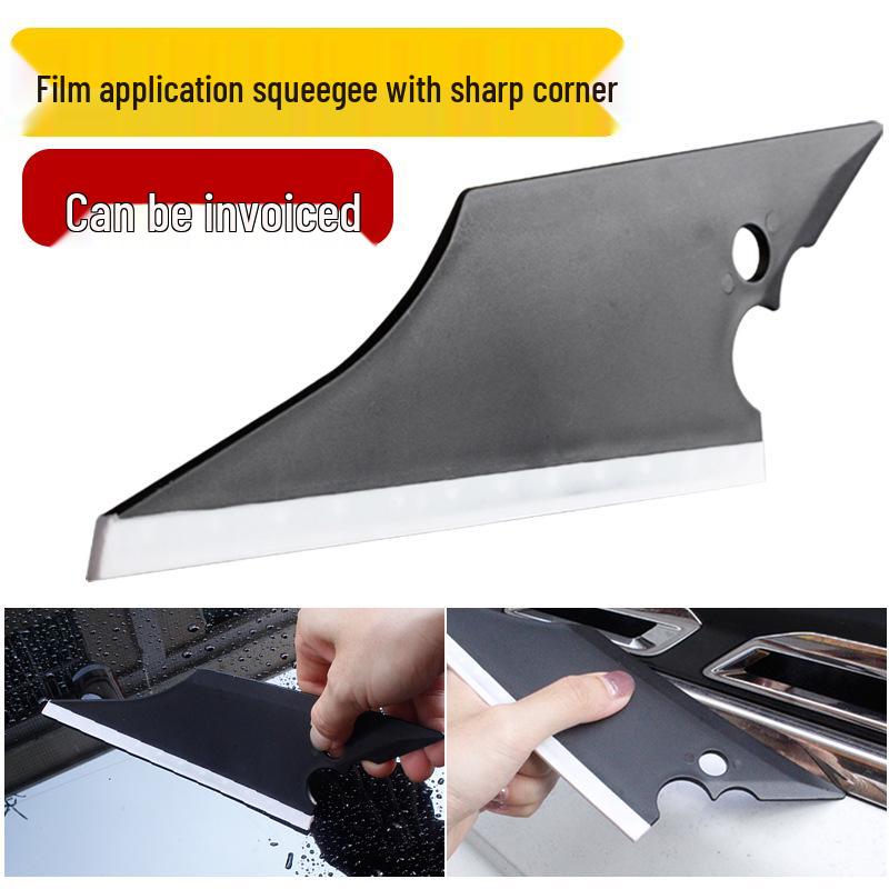 Black Flying Fish Gun-Shaped Plastic Squeegee for Car Film Application and Cleaning