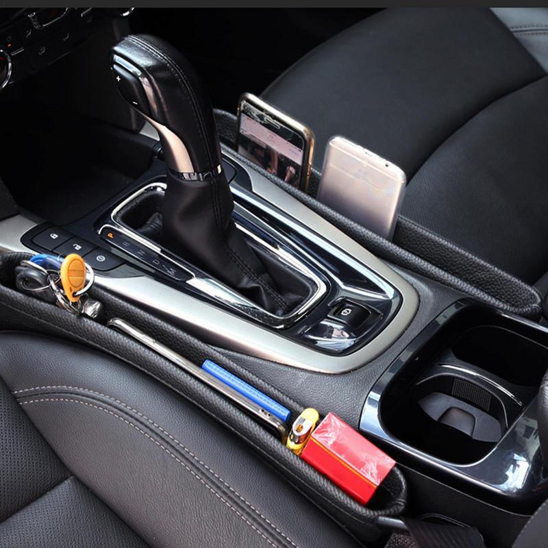 Car Front Seat Filler Fixed Car Storage Box For Smartphone Multifunctional Console Pocket Organizer Holds Keys Cards Lipsticks