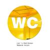 Special Door Decal Mirror Effect Long-lasting Lightweight Hollow WC Sign Poster for Indoor