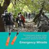 Emergency Whistle With Hook,  Loud Sound Outdoor Camping Safety Whistle Survival Signaling For Hiking Kayak Life Vest Boating(5pcsorange)
