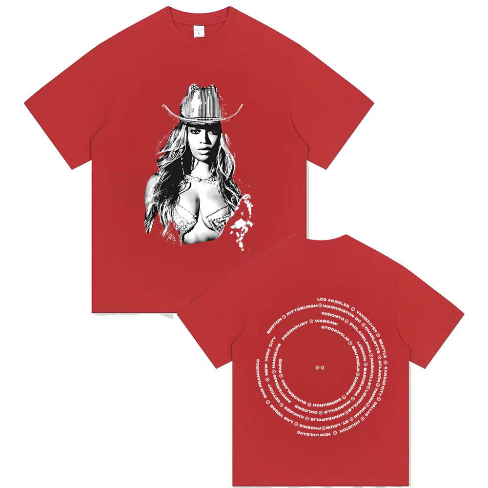

2025 Summer Fashion Beyonce Renaissance World Tour Tshirt Album Concert Music Tees Unisex Women 100 Pure Cotton Printed Tshirt S