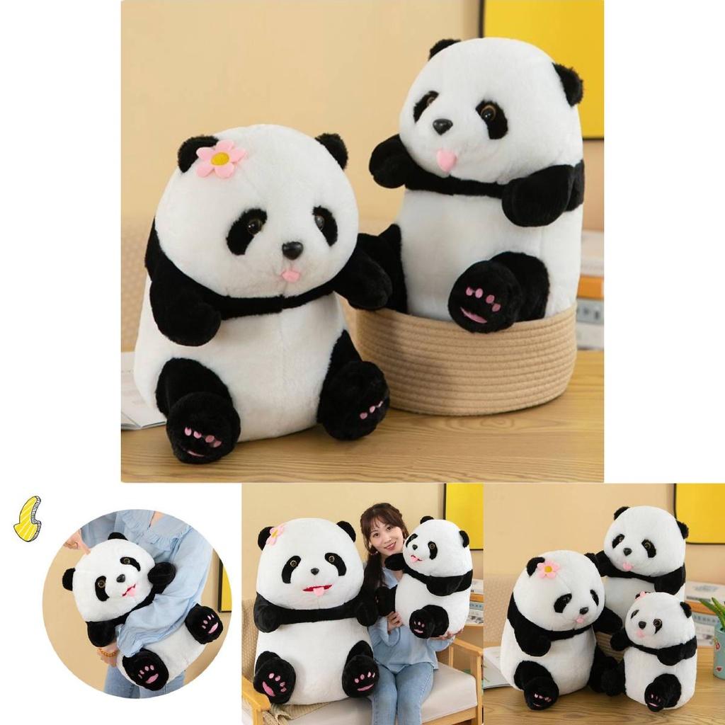 Cute Panda Plush Toy New Arrival Perfect Gift For Girls Soft And Cuddly 25cm Height
