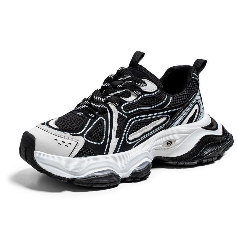 2024 Men's Trendy Breathable Mesh Running Shoes with Thick Sole