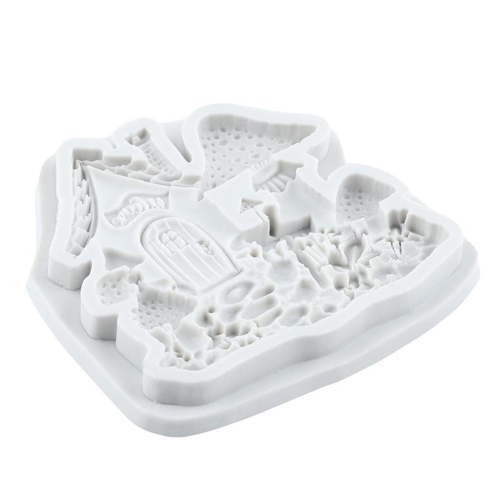 Mushroom House Silicone Mold House Fondant Molds Cake Decorating Tools Cupcake Topper Candy Resin Clay Chocolate Gumpaste Mold
