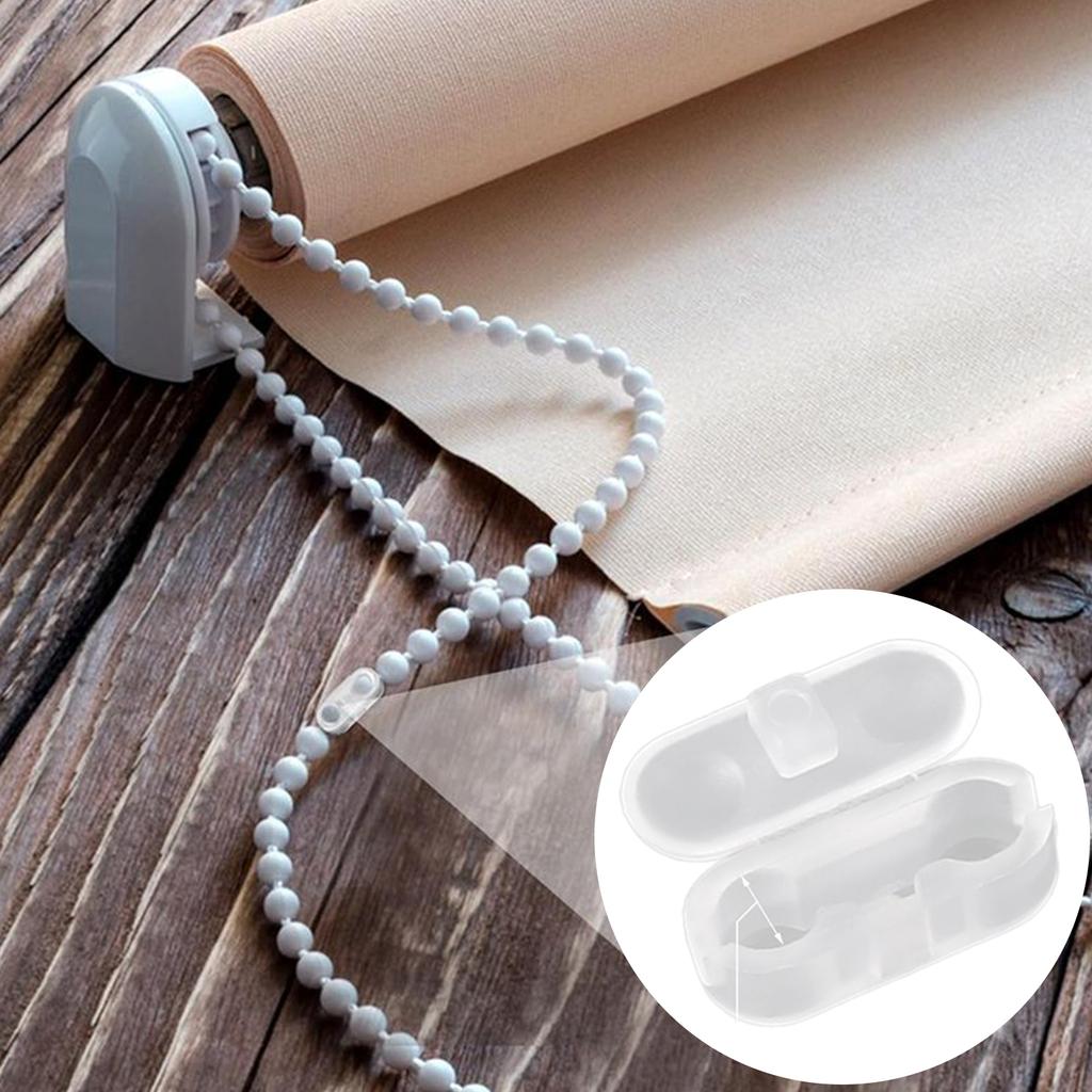 30/300PCS Clear Bead Chain Stops for Vertical Blinds Adjustable Curtain Chain Clips Replacement Parts
