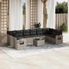 VidaXL Garden Lounge Set with Cushions 11 Pcs, Patio Sofas, Patio Furniture Set, Outdoor Furniture, Grey 3220681