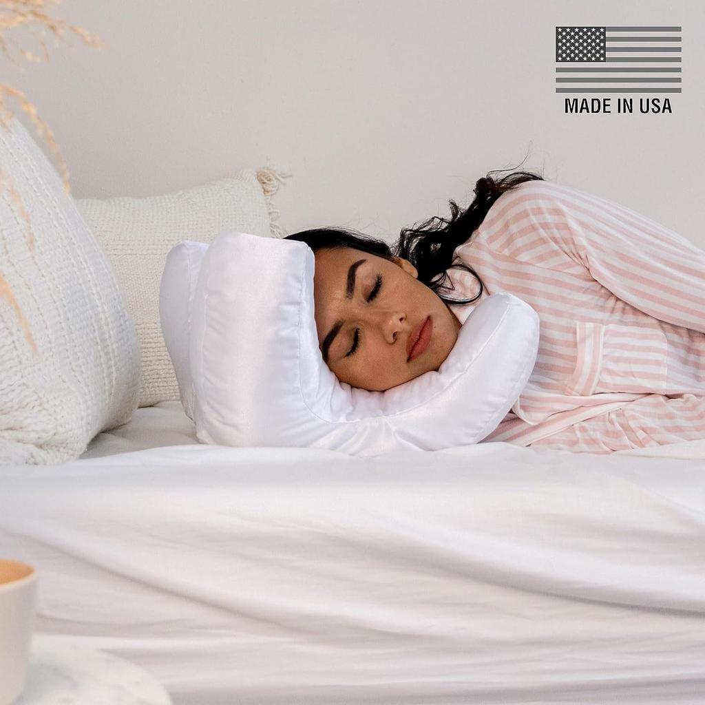 Ultra měkký krční polštář: Podpora krku, Proti vráskám, Plněno bavlnou pro hluboký spánek