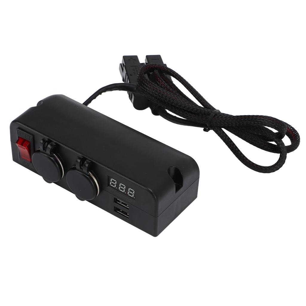 Car Charger Adapter 2 USB Charger Socket Voltage Digital Display Power Supply Battery Adapter