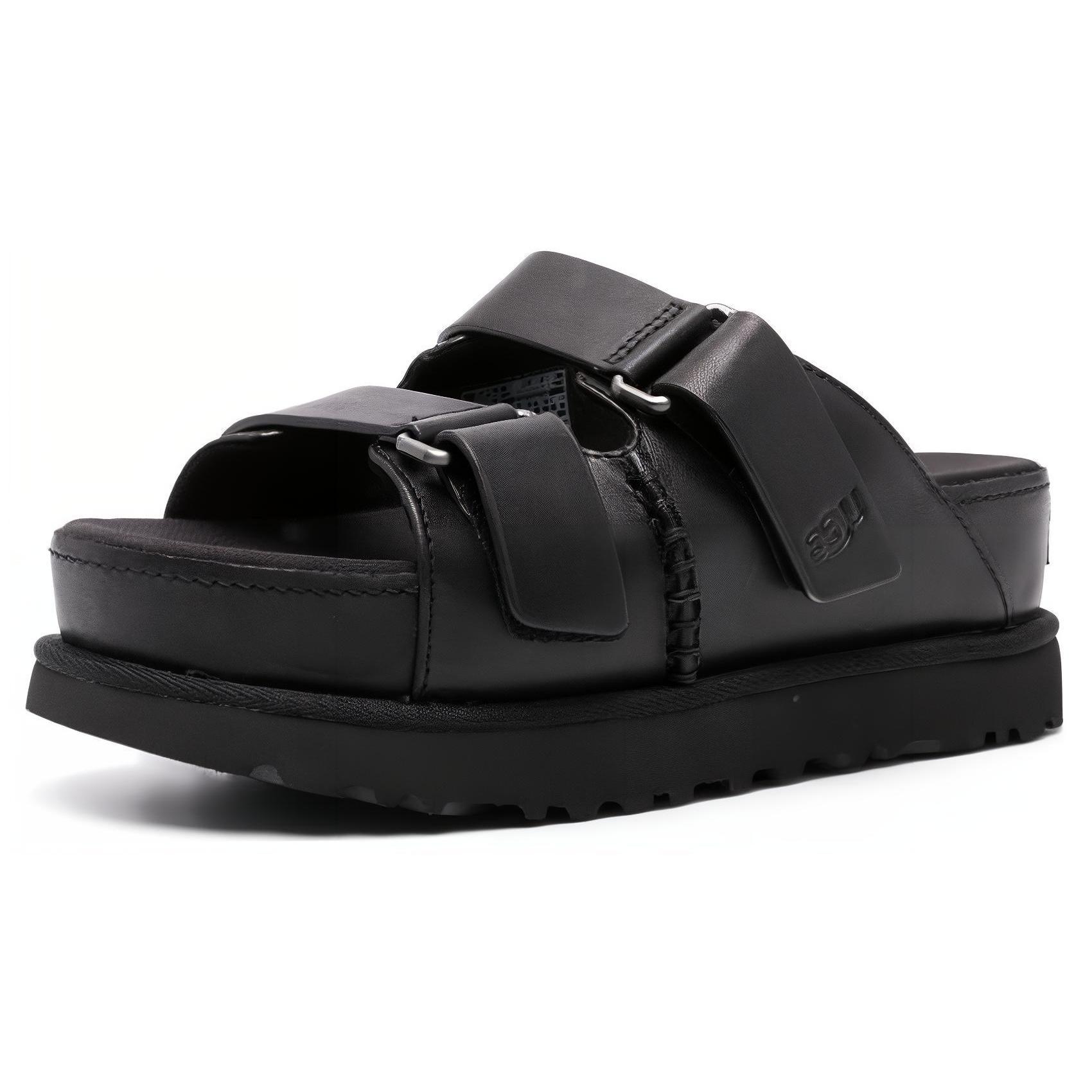 (WMNS) UGG Goldenstar Hi Slide Sandal Black Women s 1152651-BLK EU 38.5