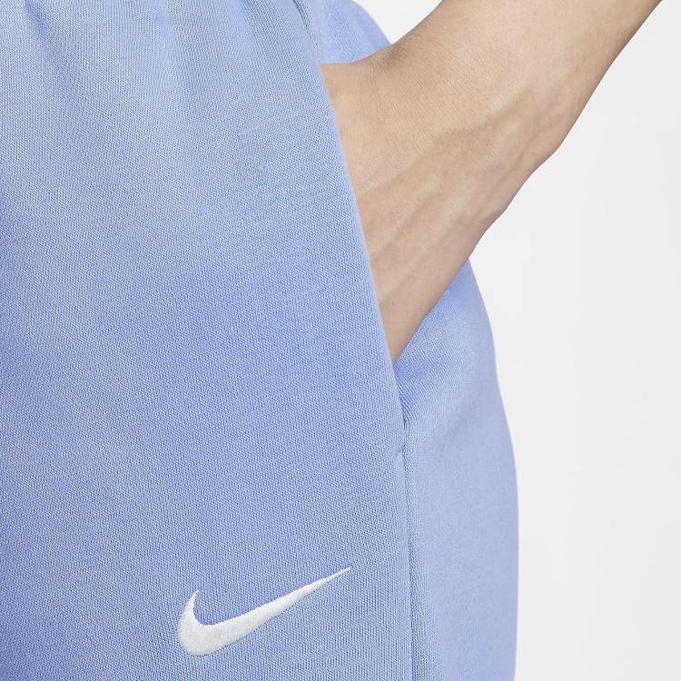 Nike Sportswear Phoenix Fleece High-Waisted Soft Solid Color Fleece Pants Women bottoms Pulse-Gem-Blue Sail FZ5997-494