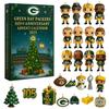 Green Bay Packers Jubiläums-Adventskalender Acryl Weihnachtsdeko Geschenk für Sportfans