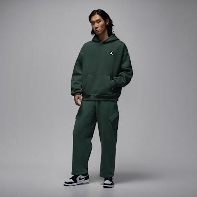 Jordan Brooklyn Fleece Sweatshirt Men's Dark Green/Sail White