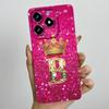 Kronenbuchstaben Handyhülle für OPPO Realme C61 4G 6,74" RMX3939 C 61 C63 Narzo N63 Hülle Quadratisch Flüssigsilikon Weiche Stoßfängerabdeckung