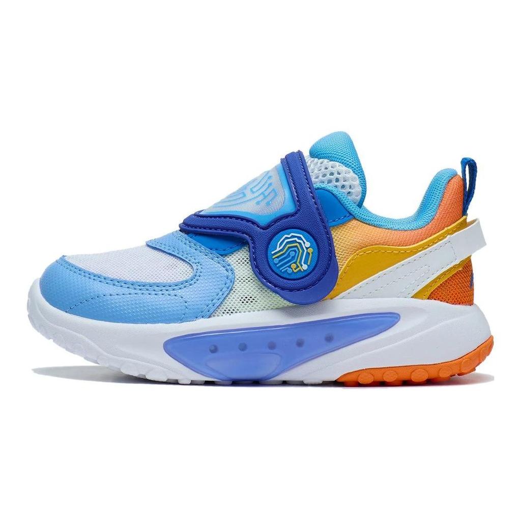 Li Ning Comfortable Versatile Breathable Lightweight Casual Shoes Kids Shoes Blue Orange YKNT048-3