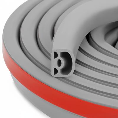 Soundproofing Door Sealing Strip Windproof Peel and Stick Weather Stripping D-Shape 19.7Ft Insulation Strip for Door & Window
