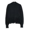CINOH [Good Condition] 23WKN505 Cotton Fringe Knit Sweater/ tops F blackUsed