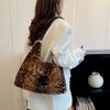 Yogodlns Soft Plush Women's Small Handbags Simple Faux Fur Female Fluffy Clutch Purse Winter Fashion Furry Tote Solid Color Shoulder Bags