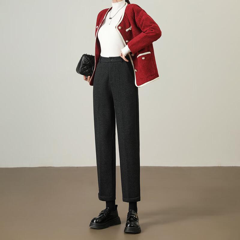 Kobel Women's Autumn/Winter Thickened Tapered Commuter Suit Trousers