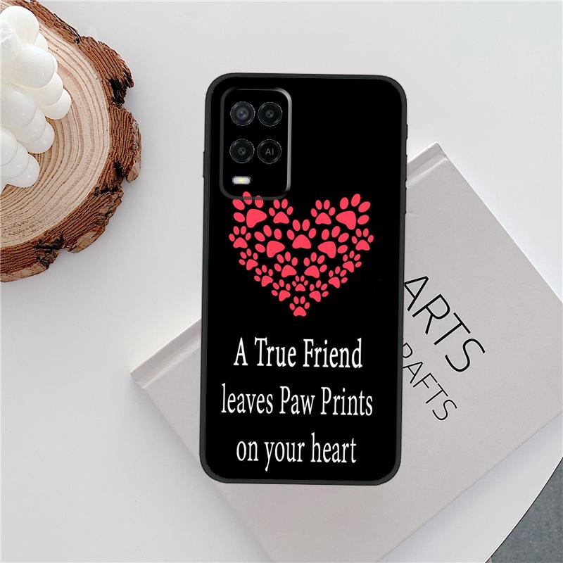 Dog Friends Cat Pet Paws Case For Oppo A15 A80 A60 A40 A94 A54 A98 A78 A18 A38 A58 A16 A76 A96 A17 A77 A74 A57S Cover
