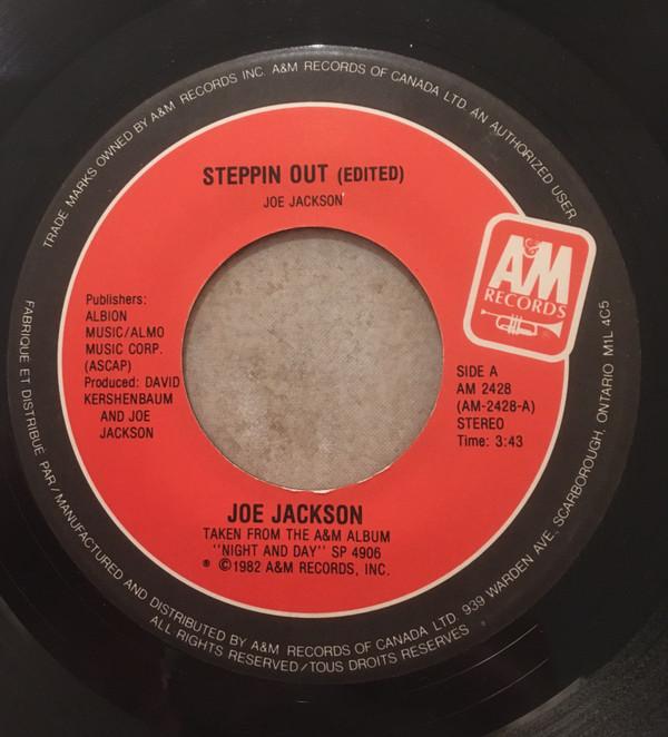 

7inch Record JOE JACKSON Steppin Out AM2428 AM Records 1982 Canada Rock Used