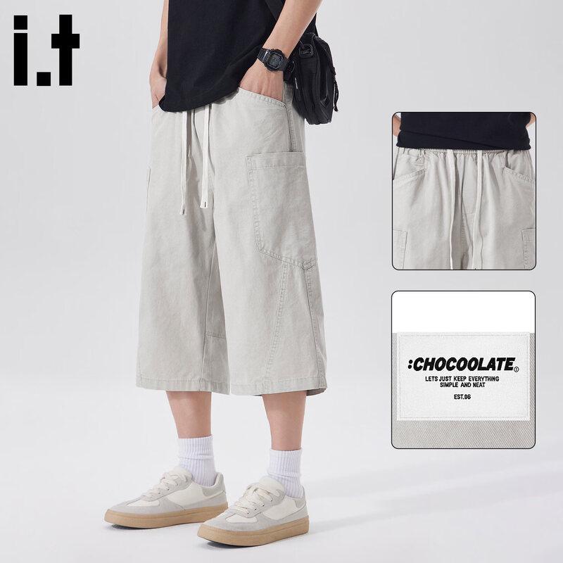 CHOCOOLATEit Men s Japanese Style Workwear Cotton Capri Shorts 4XL
