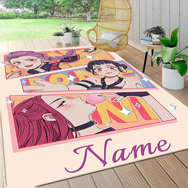 Custom Name Love Friendship Carpet Rug Customizable Soft Washable Anti-Slip Home Living Room Sofa Mats Personalized Rug. 0909164