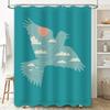 Bird Shower Curtain Nature Forest Birds Pattern Bathroom Decor Rustic Woodland Shower Curtain Farmhouse Home Decor Vintage Showe