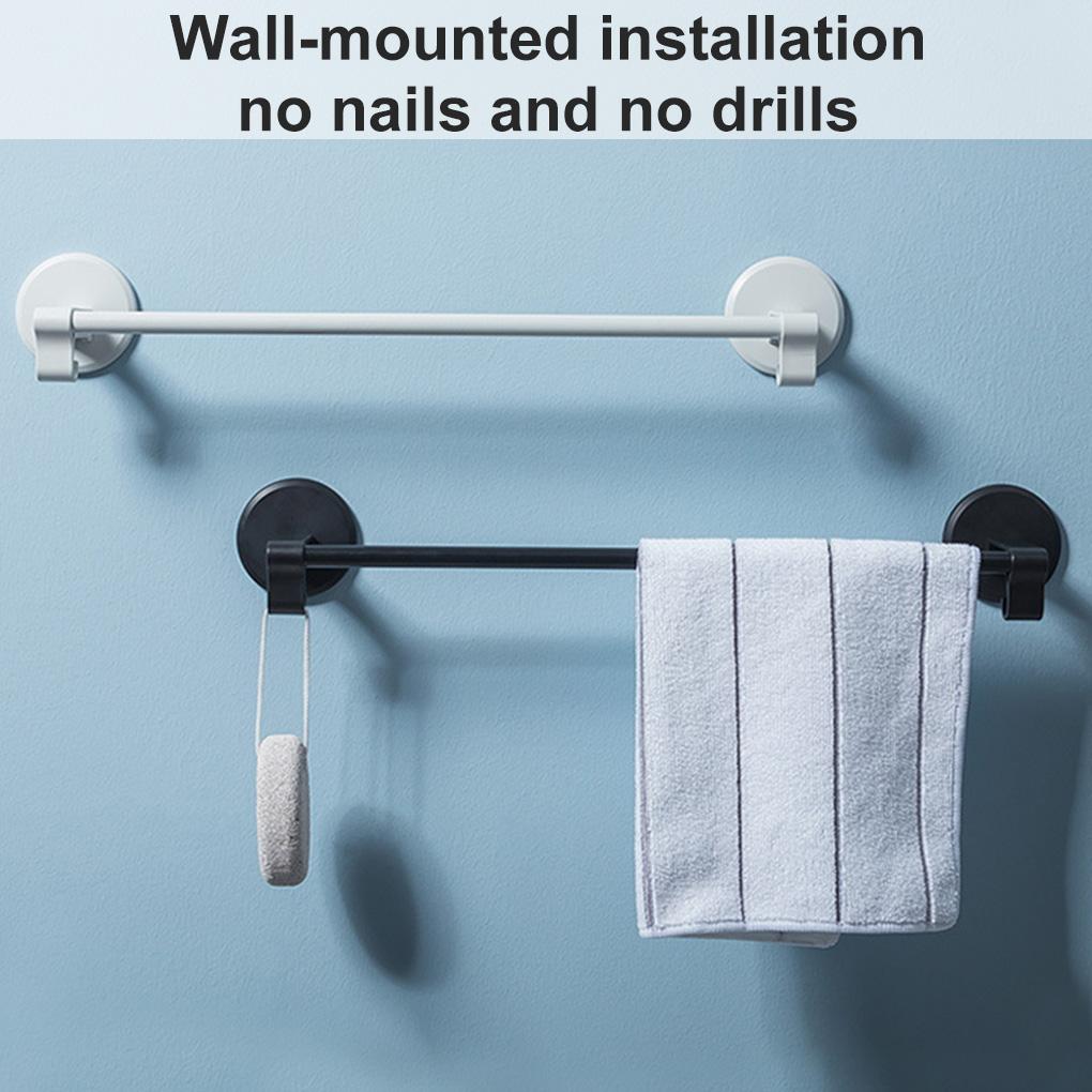 Bathroom Storage Rack Wall Mounted Towel Hanging Rack Plastic Toilet Holder Decoration
