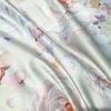 Flower Printed Duvet Cover Set Satin Silk Bed Cover Sets for Summer Queen/King Size Silky Plumones De Cama Coolling Bedding Set