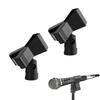 JIMIGUGU Clip-on Microphone Holder with 3/8 To 5/8 Screw Adapter for Easy Installation, Set of 2