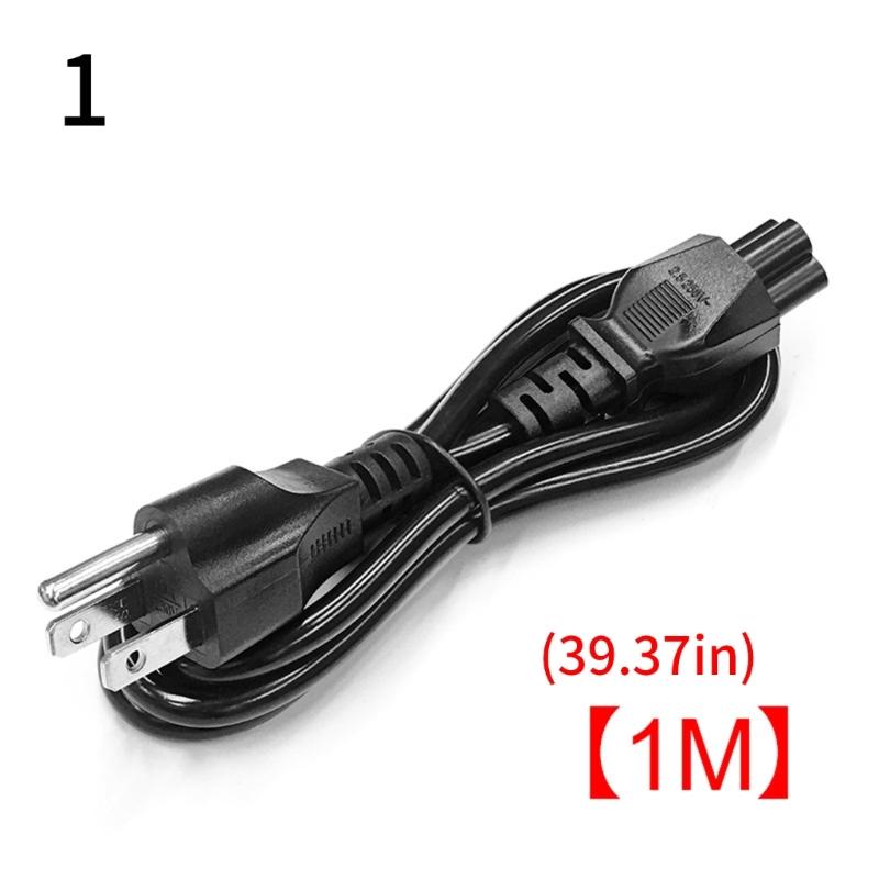 3 Prong Laptop Charging Cable Power Cord Suitable for Multiple Laptop Brands Fast Charging and Overload Protections