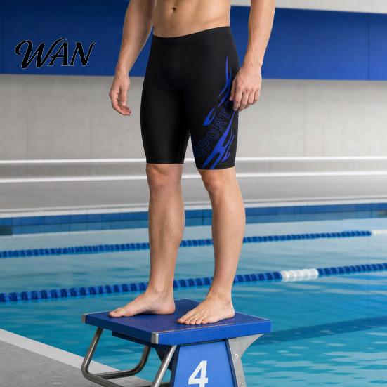 Quick-Drying Swimming Shorts Professional Men Swim Jammers, Athletic Competitive Racing Training Trunks Shorts, Swimsuit Swimwear