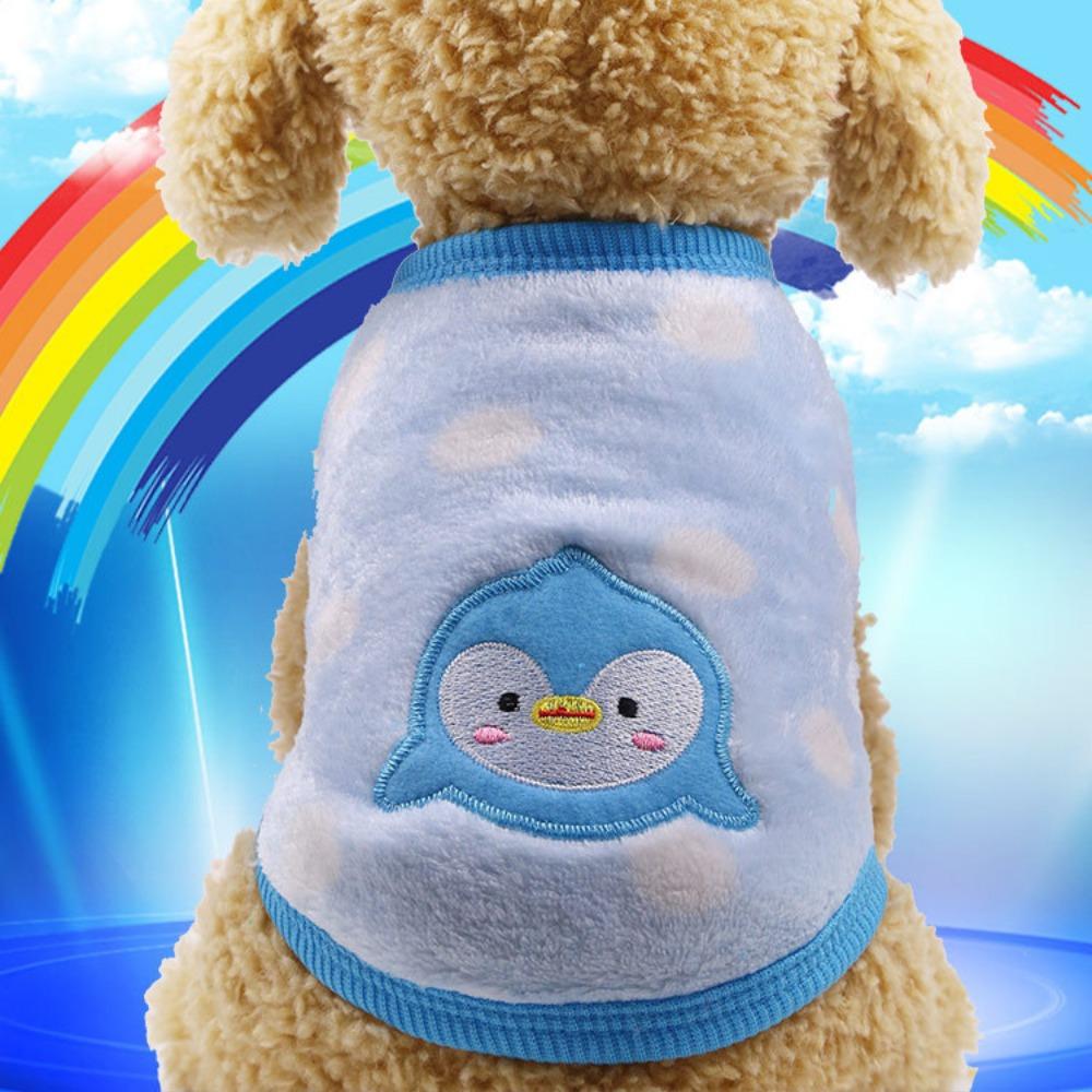 Flannel Warm Teacup Dog Milk Dog Dog Cat Teddy Clothes Vest Pet Supplies