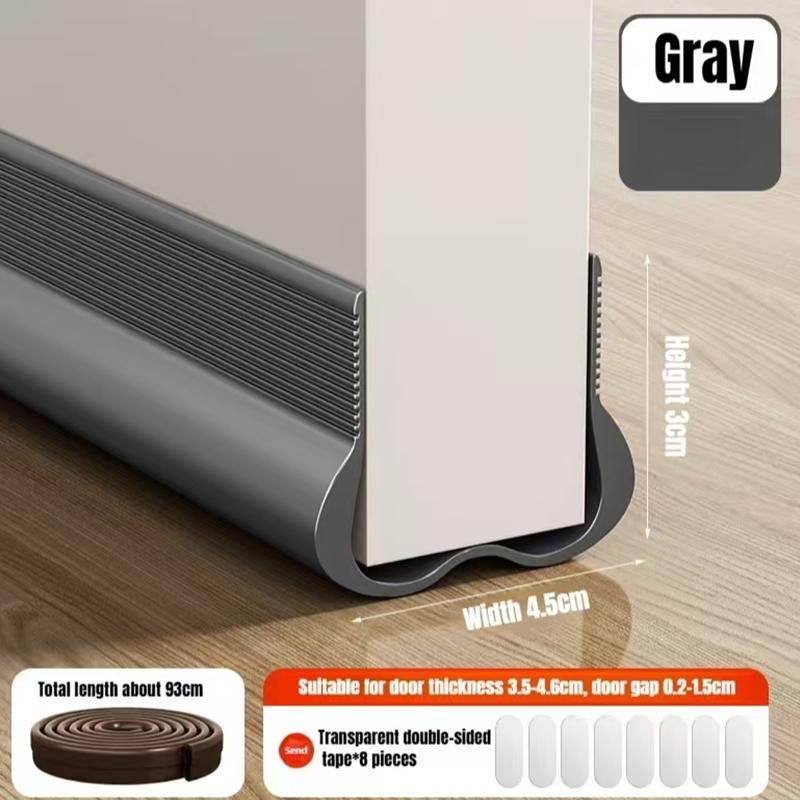 Flexible Door Bottom Sealing Strip Door Gap Soundproofing Wind and Dust Proof Weather Strip Under Door Draft Stopper Tape 93cm