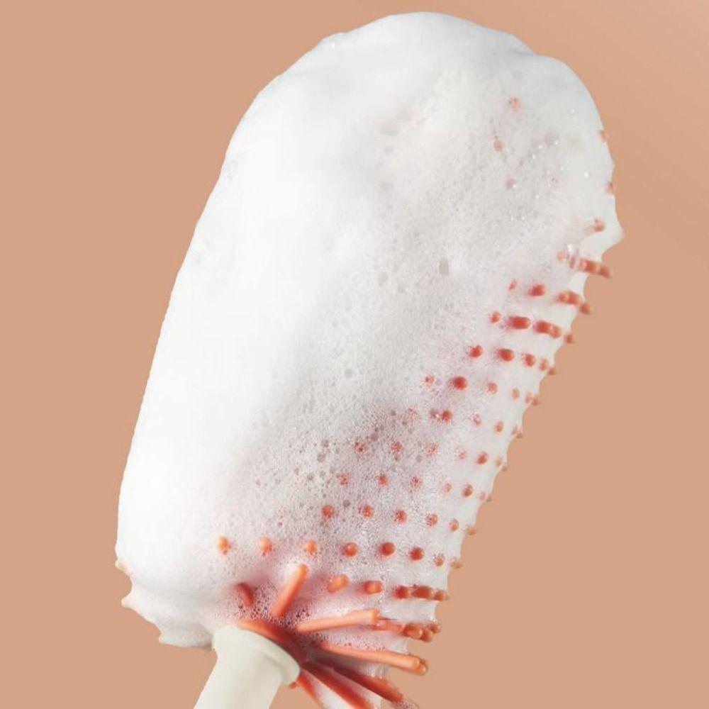 Silicone Bottle Brush Set Baby Easy To Clean Bottle Scrubber 6 in 1 Pacifier Straw Washing Bottle Drying Rack Cleaning Tool Set