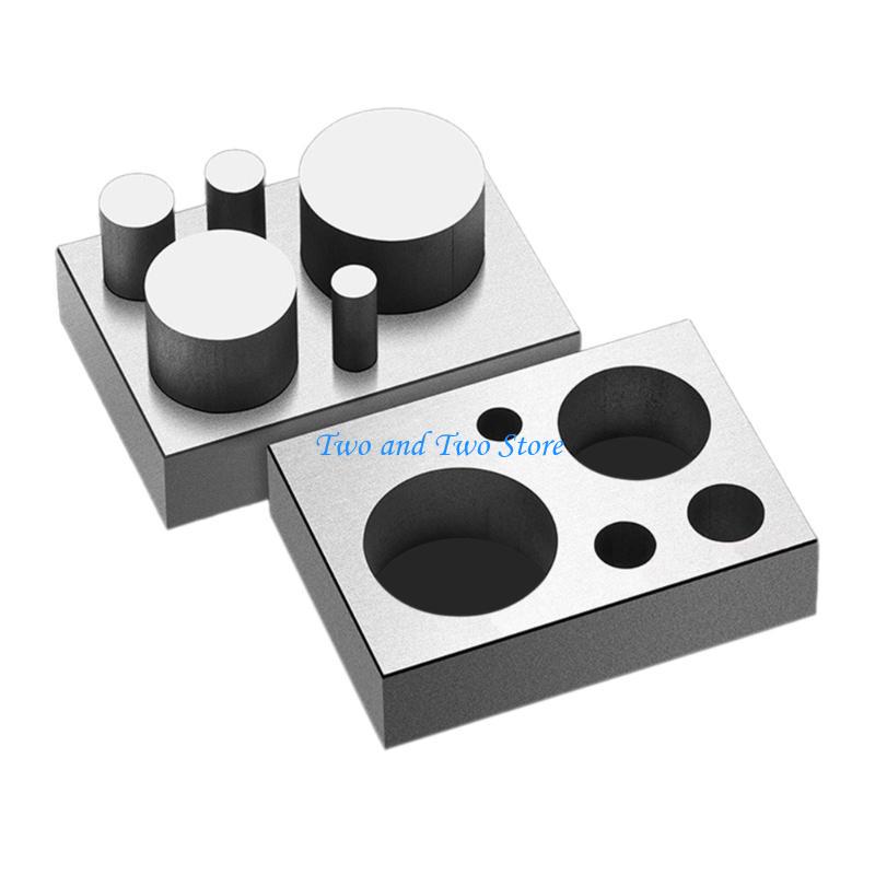 HX6F Steel Die Stamp Set Jewelry Clasp Making Tool Handmade Necklace Clasp Die Cutter