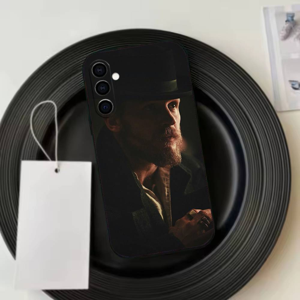 P-B-Alfie Solomons Phone Case Black Silicone Soft For Samsung Galaxy A73,A72,A71,A70,A53,A52,A51 Samsung a40