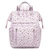 Schoolbag Internet Celebrity Floral Bow Mommy Bag Large Capacity Shoulder Backpack Carry Out Walking Baby Maternity Storage Backpack