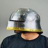 German Sallet Helmet Medieval 18g Mild Steel Helmet LARP Cosplay Halloween Costume Gothic Armor Helmet Best Gift